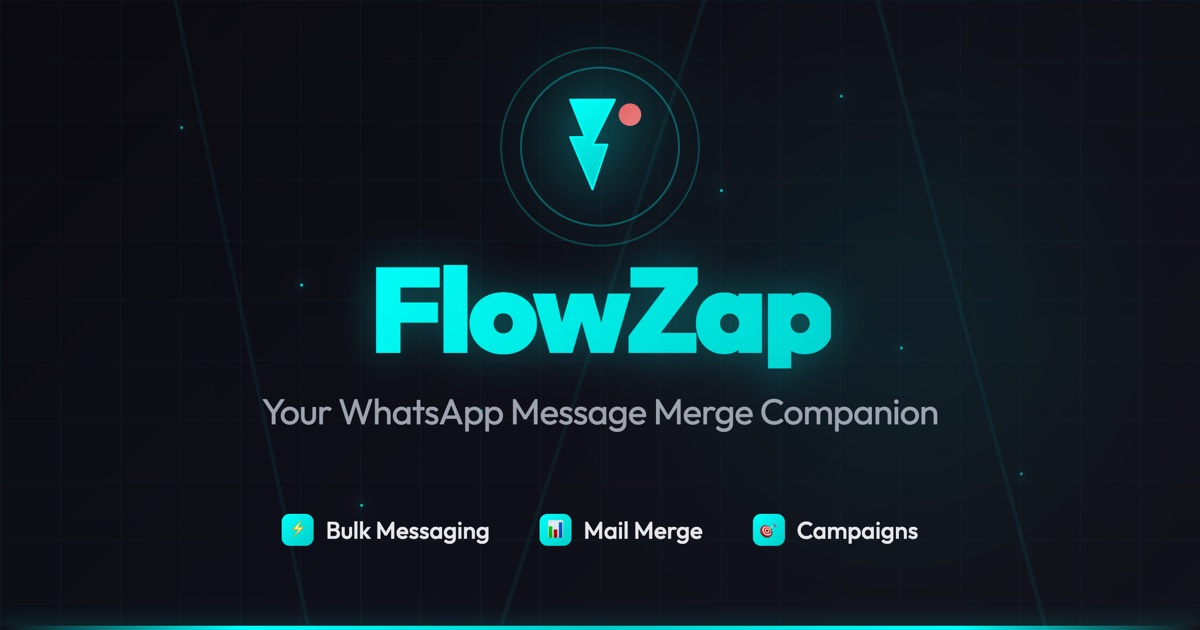 FlowZap - Your WhatsApp Message Merge Companion